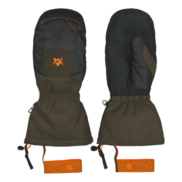 Tundra Mittens Solid Brown