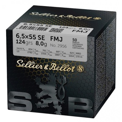SELLIER&BELLOT cal.6.5x55 SE FMJ 140grs BULK