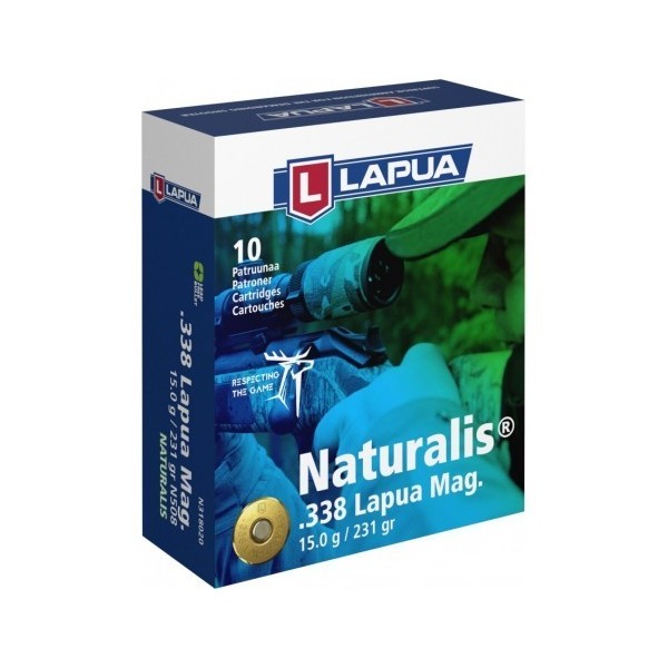 LAPUA .338 LAPUA MAGNUM NATURALIS LR 231grs 15g
