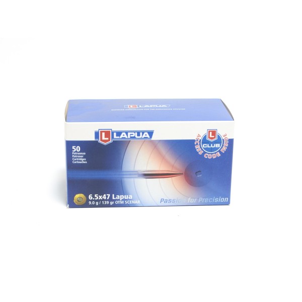 LAPUA 6.5x47 HPBT 139 gr