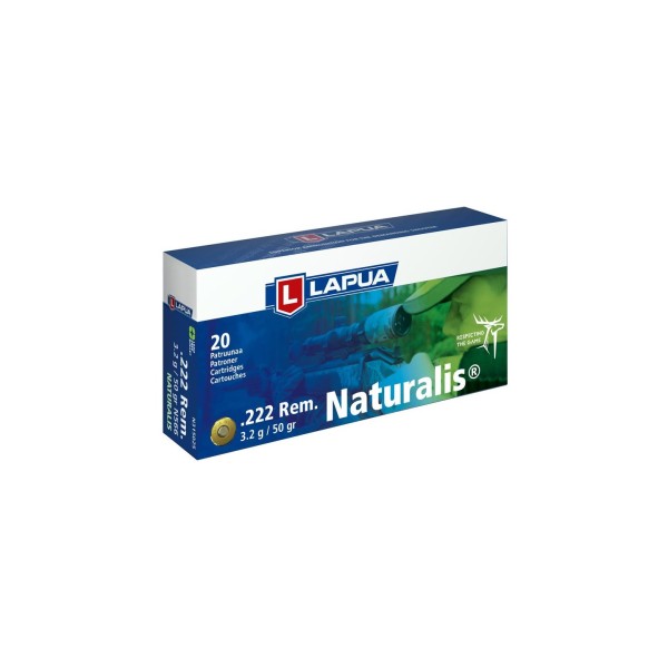 LAPUA .222 REM NATURALIS 55grs 3.6g