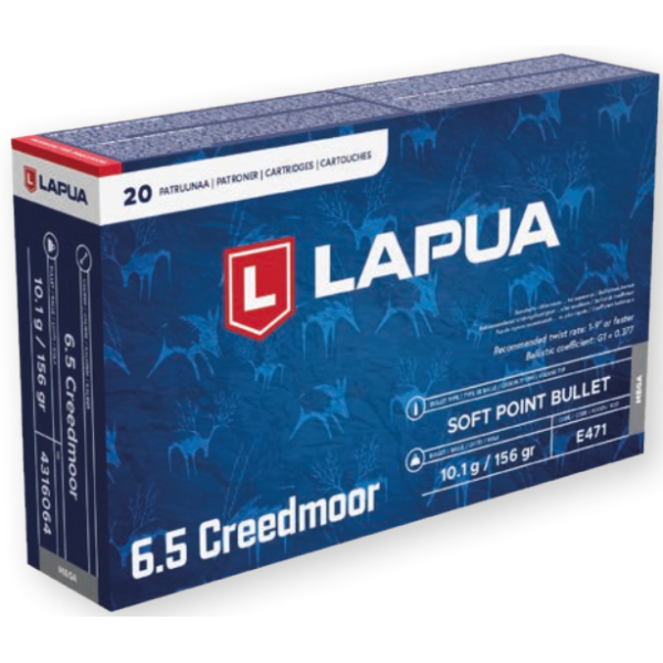 LAPUA 6,5 CREEDMOOR MEGA 156grs 10.1g