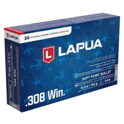 LAPUA .308 Win (7.62 x 51) MEGA 185Grs
