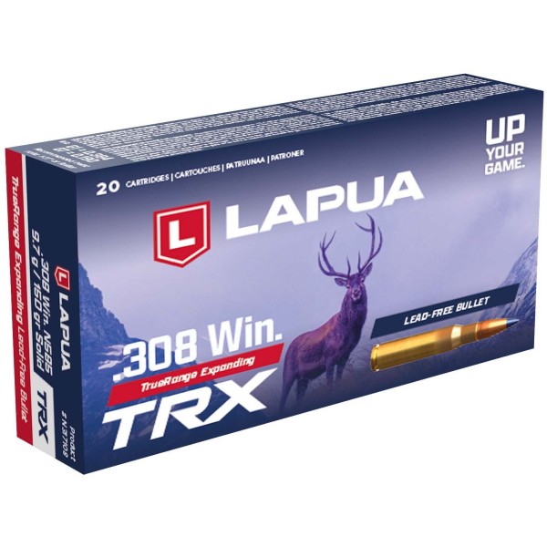 LAPUA .308 WIN (7,62 X 51) TRX 150Grs 9.7g