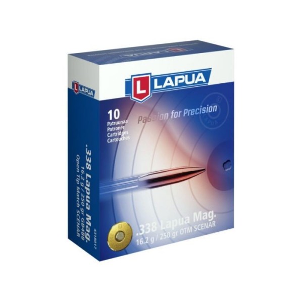 LAPUA .338 LAPUA Mag SCENAR 250 gr HPBT