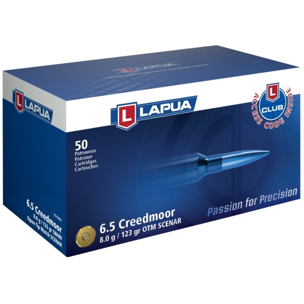 LAPUA 6.5 Creedmoor HPBT 123 grs