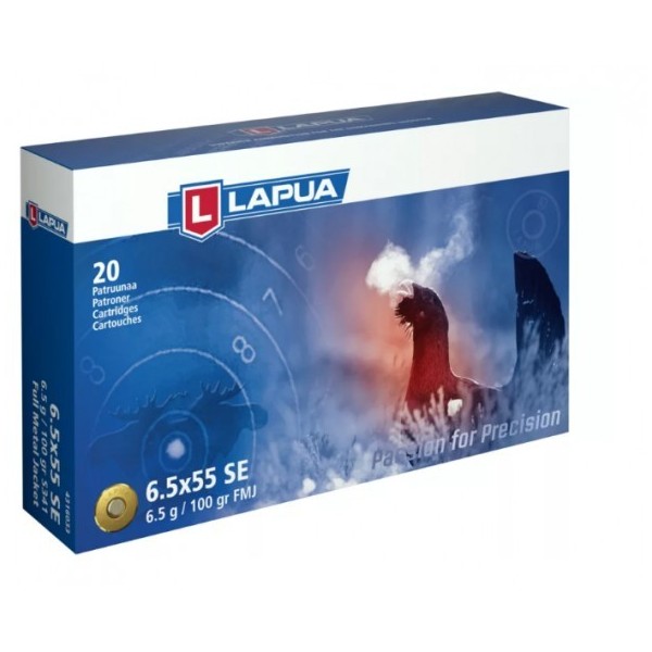 LAPUA 6.5x55 Swedish FMJ 100 gr