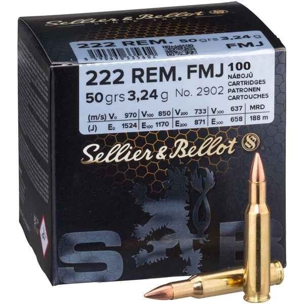 SELLIER&BELLOT 222 Rem FMJ 50grs