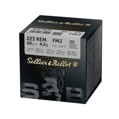 SELLIER&BELLOT 223 Rem FMJ 69grs
