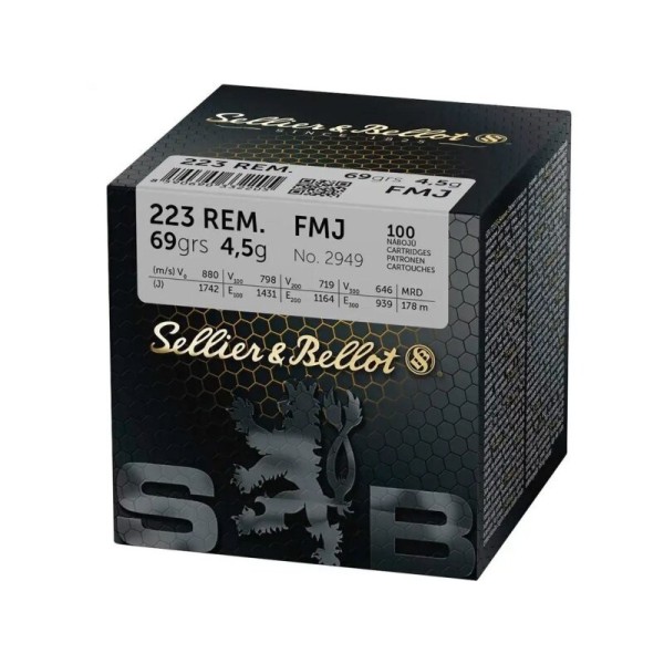 SELLIER&BELLOT 223 Rem FMJ 69grs