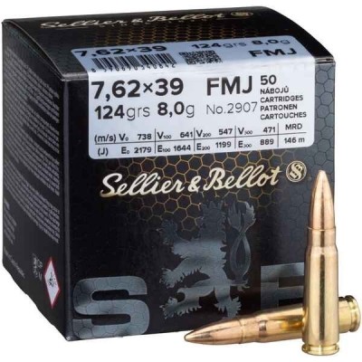 SELLIER&BELLOT 7.62x39 FMJ 123grs
