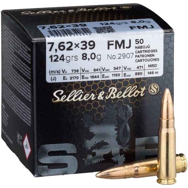 SELLIER&BELLOT 7.62x39 FMJ 123grs