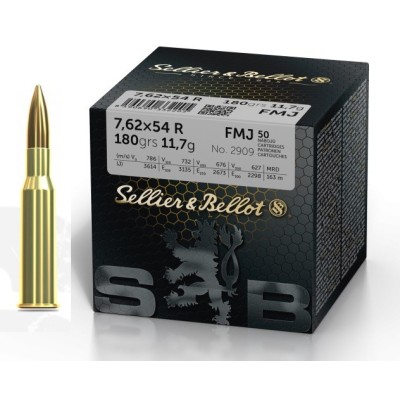 SELLIER&BELLOT 7.62x54R FMJ 180grs