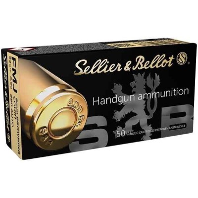 SELLIER&BELLOT 9 mm Court 92 grs (380auto) FMJ