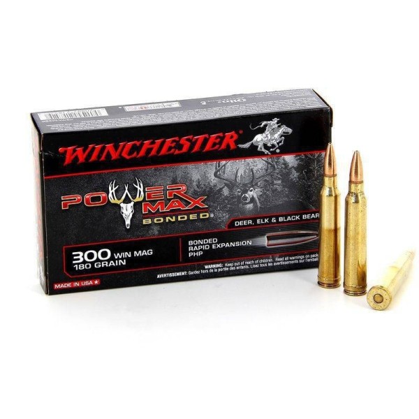 WINCHESTER 300 Win Mag Power Max Bonded 180grs