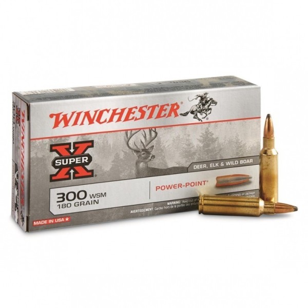 WINCHESTER 300 WSM Power Point 180grs