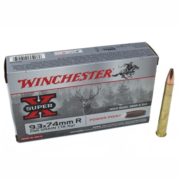 WINCHESTER 9.3x74 R Power point 286grs