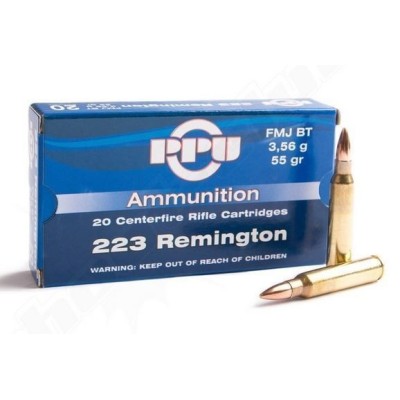 PPU 223 Rem FMJ 55grs