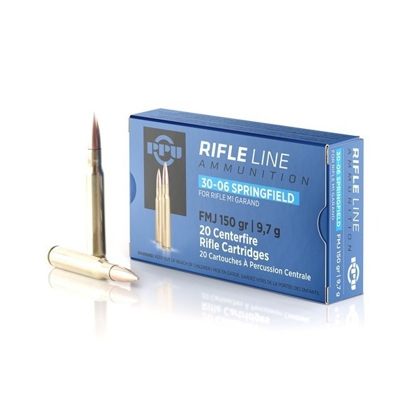 PPU 30-06 Sprg FMJ 150grs