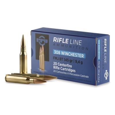 PPU 308 Win FMJ BT 145grs
