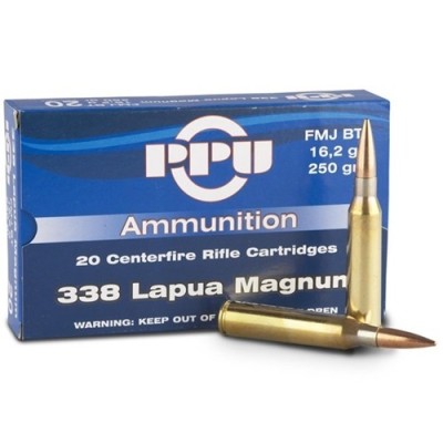 PPU 338. Lapua Mag FMJ BT 16.2g 250gr 