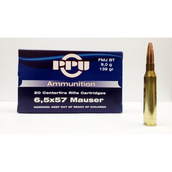 PPU 6.5x57 FMJ