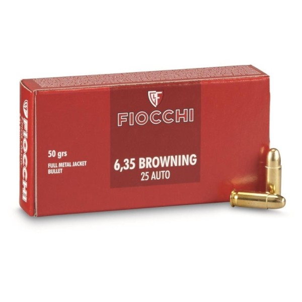 FIOCCHI 6.35 Br FMJ 50grs